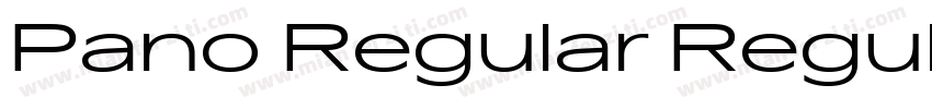 Pano Regular Regular字体转换